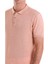 Pembe Regular Fit Düz Pamuklu Polo Yaka Triko Tişört 5