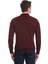 Bordo Regular Fit Düz Yarım Balıkçı Yaka Yünlü Triko Kazak 4