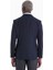 Lacivert Comfort Fit Desenli Sivri Yaka Casual Ceket 6