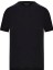 Saf Keten Siyah Bisiklet Yaka T-Shirt 7