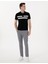 Gri Slim Fit Gofre Kanvas Pantolon 3