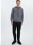 Antrasit Kapüşonlu Cepli Pamuklu Regular Fit Erkek Sweatshirt Core Hoodıe W/pocket 3