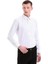 Siyah Slim Fit Baskılı Pamuklu Slim Yaka Uzun Kollu Klasik Gömlek 3