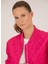 Pembe Bisiklet Yaka Kadın Crop Top Ince Mont Jalek 3