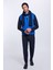 Merino Yün Activewear Mavi Triko Yelek 5