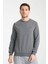 Erkek Uzun Kol Bisiklet Yaka Sweatshirt 3206 2