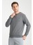 Erkek Uzun Kol Bisiklet Yaka Sweatshirt 3206 3