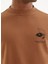 Kahverengi Baskılı Bisiklet Yaka Pamuklu Regular Fit Erkek Sweatshirt Record 2