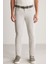 Slim Fit 5 Cep Açık Gri Yazlık Pantolon 1