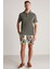 Haki Havlu Kumaş Polo Yaka T-Shirt 4