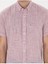 Bordo Keten Görünümlü Regular Fit Kısa Kollu Gömlek 6