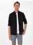 Siyah Slim Fit Uzun Kollu Gömlek 1