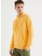 Sarı Kapüşonlu Cepli Pamuklu Regular Fit Erkek Sweatshirt Core Hoodıe W/pocket 1