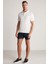 Beyaz Havlu Kumaş Polo Yaka T-Shirt 2