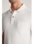 Beyaz Havlu Kumaş Polo Yaka T-Shirt 4