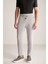 Bağcıklı Açık Gri Slim Fit Triko Pantolon 2