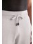 Bağcıklı Açık Gri Slim Fit Triko Pantolon 7