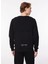 Siyah Erkek Bisiklet Yaka Baskılı Sweatshirt OXM6030_SIGNATURE-M-CREW 5
