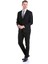 Siyah Slim Fit Düz Mono Yaka Klasik Takım Elbise 2