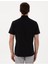 Siyah Basic Regular Fit Kısa Kollu Cepli Gömlek 5