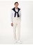 Lacivert Slim Fit Çizgili Uzun Kollu Gömlek 4