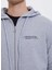 Gri Fermuarlı Kapüşonlu Regular Fit Erkek Sweatshirt Wmrecycled Zıp Hoodıe 2