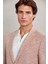 Kiremit Comfort Fit Desenli Mono Yaka Casual Ceket 4