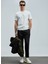 Marcus Modern Grafik T- Shirt Kırık Beyaz 1