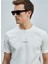 Marcus Modern Grafik T- Shirt Kırık Beyaz 3