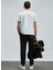 Marcus Modern Grafik T- Shirt Kırık Beyaz 6