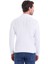 Ekru Comfort Fit Desenli Pamuklu Yarım Balıkçı Yaka Triko Kazak 5