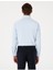 Açık Mavi Slim Fit Uzun Kollu Armürlü Gömlek 5