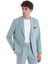 Mavi Slim Fit Düzi Mono Yaka Klasik Takım Elbise 3