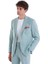 Mavi Slim Fit Düzi Mono Yaka Klasik Takım Elbise 4