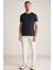 Bisiklet Yaka Lacivert Basic T-Shirt 2