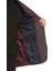 Bordo Comfort Fit Desenli Mono Yaka Klasik Ceket 6