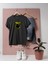 Oversize Yellow And Black Nirvana Logo Tasarımlı Unisex T-Shirt 1