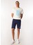 Beyaz Erkek Bisiklet Yaka Relaxed Baskılı T-Shirt D4SM-TST3281 2