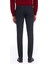 Lacivert Slim Fit Desenli Pamuklu 5 Cep Kanvas Pantolon 3