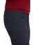 Lacivert Slim Fit Desenli Pamuklu 5 Cep Kanvas Pantolon 4