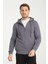 3 Iplik Fermuarlı Kapşonlu Sweatshırt 6052 4