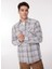 Gri Erkek Relaxed Fit Kareli Gömlek D3WM-GML3 2