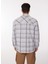 Gri Erkek Relaxed Fit Kareli Gömlek D3WM-GML3 5