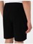 Siyah Regular Fit Örme Şort 6