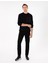 Siyah Regular Fit Bisiklet Yaka Sweatshirt 4