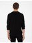 Siyah Regular Fit Bisiklet Yaka Sweatshirt 5