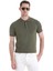 Haki Regular Fit Düz Polo Yaka Tişört 1