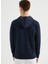 Lacivert Baskılı Kapüşonlu Pamuklu Regular Fit Erkek Sweatshirt Anchor Hoodıe 3