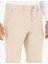 Bej Slim Fit Kanvas Çizgili Pantolon 5