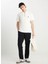Siyah Erkek Regular Fit Chino Pantolon W221266001 Tencel Pantolon 1